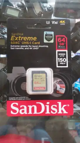 Memory SD Card Sandisk Extreme 64 GB SDXC