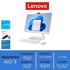 Lenovo IdeaCentre AIO 3 22IAP7 Core i3-1215U 8GB 256GB W11 OHS - White