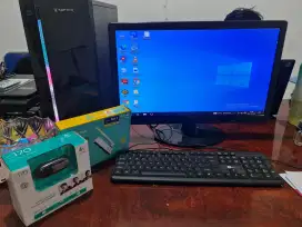 PC Core i5 Gen 4 Ram 16Gb SSD 120 lengkap Monitor