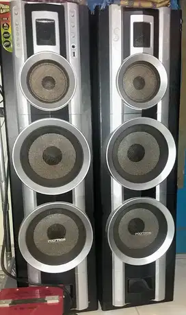 Speaker aktif polytron pas 28 double woofer usb mic echo