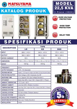 Stabilizer MATSUYAMA 30KVA 3PHASE