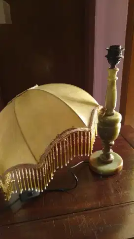 lampu meja antik batu marbels hijau dr pakistan