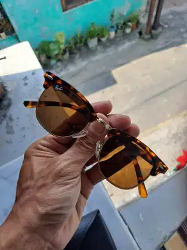 Kacamata Ray-Ban club master frame tortoise kaca coklat sz 51