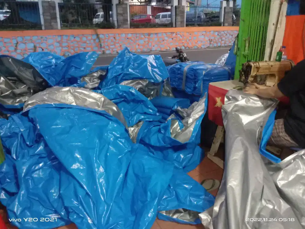 Terpal murah kualitas sedang buat tenda darurat sangat cocok cus order