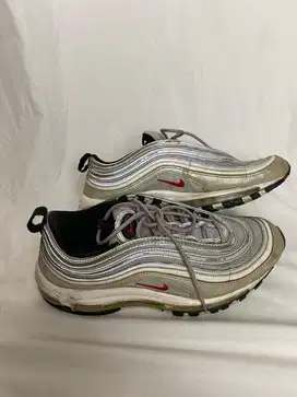 Sepatu Nike Air Max 97 Silver size 43 No Box