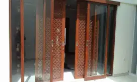 Serat Kayu Kusen Aluminium Warna Kusen Almini