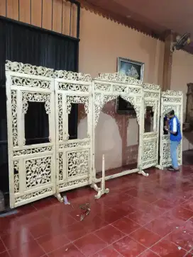 JUAL GEBYOK DEKORASI PELAMINAN PANJANG 6 METER