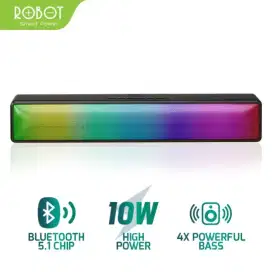 Robot Speaker Bluetooth RGB 10W Soundbar Audio Sound TF Micro SD Card