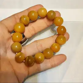 Gelang Bahan Batu Jumbo Dimensi 14-15mm Plus Memo