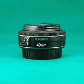 Lensa Fix Canon EF 40 mm F 2.8 STM Black Tajam Bisa Buat Fullframe