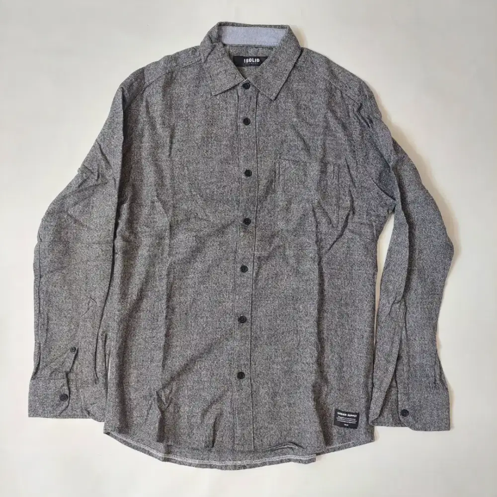 Kemeja Casual !Solid Lengan Panjang