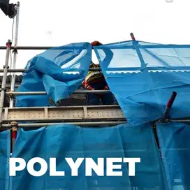 Polynet Biru Lentur dan Kuat, Untuk Pengaman Proyek