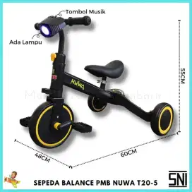 Sepeda Anak 3 Roda / Balance Bike SNI + Lampu dan Musik