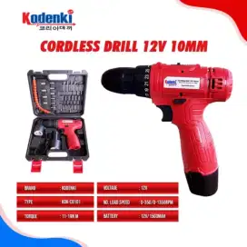 Mesin Bor Cordless Drill Baterai Batre 12 V KODENKI RYU MAKITA JLD NRT