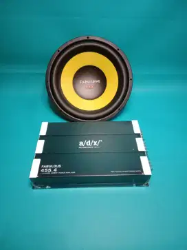 Ples Pasang Power ADX FABULOUS seri 455.4 & Subwoofer ADX FABULOUS 12