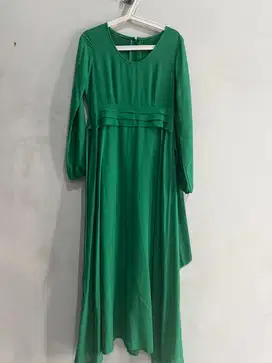 Dress muslim wanita tempahan hijau