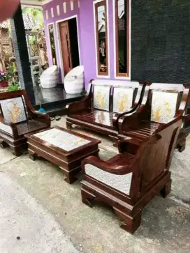 Meja kursi ukir jati Jepara