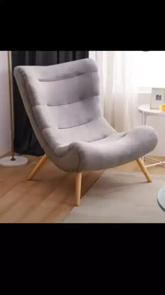 Sofa Santai/Sofa Single Kain Bludru