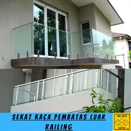 kaca sekat aluminium pembatas luar kaca rumah desain pembatas kaca