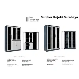 Lemari Besi 3 Pintu Multifungsi Murah