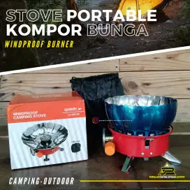 KOMPOR CAMPING MINI MODEL BUNGA + FREE TAS