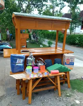 Sedia Rombong dan Gerobak Angkringan Bakso Mie Ayam PeceL Bubur Sate