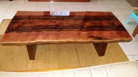 Dijual Cepat Meja Tamu Kayu Amara Ebony asli Sulawesi