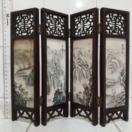 Partisi mini lukisan keramik china