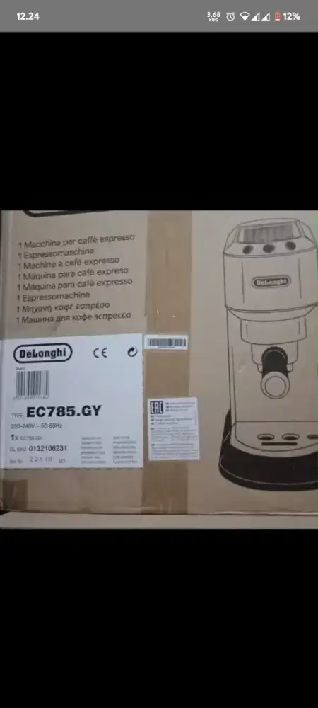 dijual murah DELONGHI EC 785.BG kondisi baru