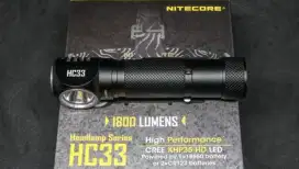 Senter Kepala | Head Lamp | LED | Nitecore HC33 | 1800 Lumens