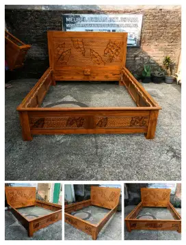 Dipan minimalis daun jati