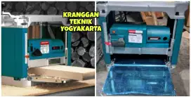 (KRANGGAN TEKNIK)mesin serut pasah kayu meja planer duduk bench planer