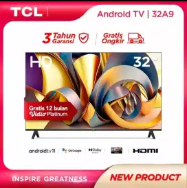 SmartTV Android TCL 32 inch Digital Netflix YouTube Remote Voice