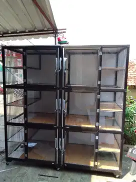 Kandang kucing alumunium