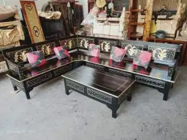 Furniture kursi tamu minimalis kayu jati