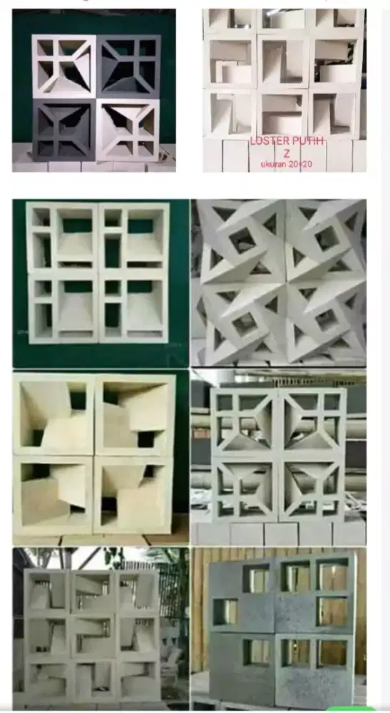 Roster beton minimalis