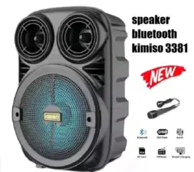 Speaker karaoke Bluetooth free mik super Bass charger cod bayardtmpt