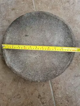 Ulekan batu asli/Cobek batu asli 30 cm