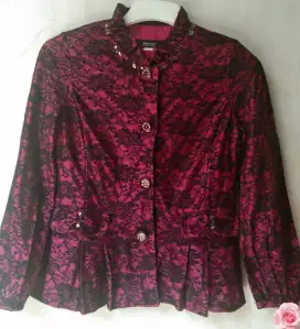 Blazer Brukat Premium Cantik,Detail Payet Mewah