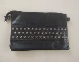 Tas Pouch Fashion Perempuan motif X import