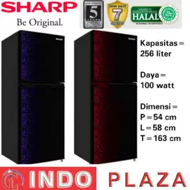 KULKAS 2 PINTU JUMBO (NO FROST) SHARP SJ-316MG