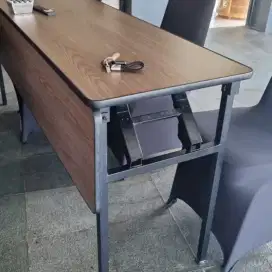 Meja kerja kantor lipat portabel 180*50*75