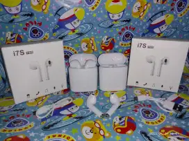 Headset Handsfree Earphone Wireless Bluetooth i7s TWS Putih