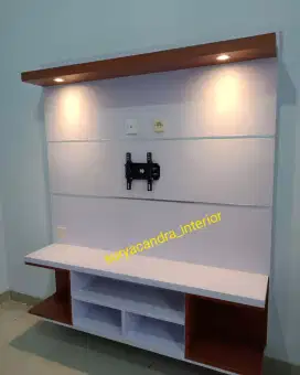 Backdrop tv, 160×180, rak tv, bufet tv, lemari tv, meja tv, lapis HPL
