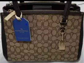 Preloved - Coach 36905 Signature Stanton 26 Carryall Khaki Brown