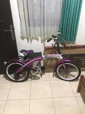 Sepeda Anak White Purple Merk ODISSEY
