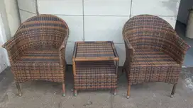 READY STOCK kursi teras rotan sintetis