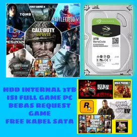 Hardisk Seagate 3.5 3TB Isi Full Game PC Bebas Request