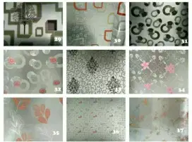 sticker kaca film motif unik