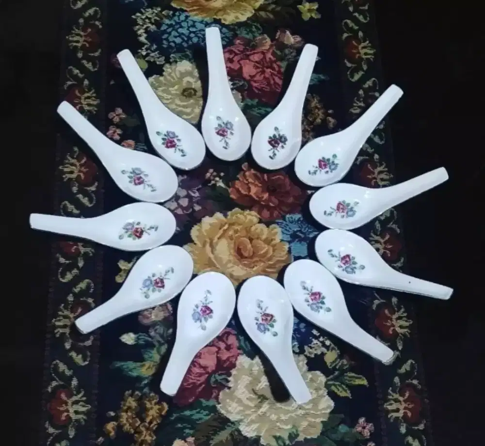 Satu lusin sudu keramik